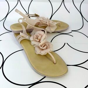 Melissa shoes blush pink flower sandals